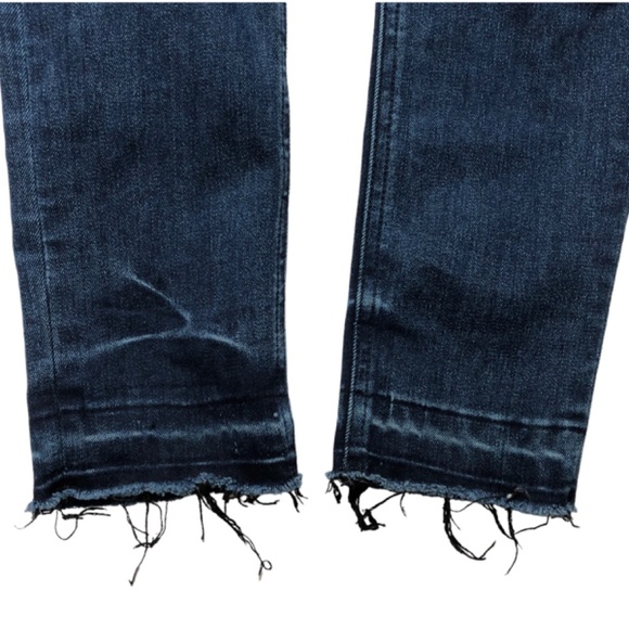 Rag & Bone Jeans Ankle Skinny Size 25 Blue Denim Raw Released Hem - Picture 6 of 15